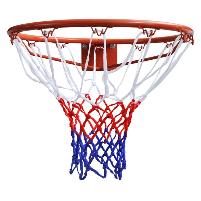 vidaXL Basketballkurvsett med netting oransje 45 cm