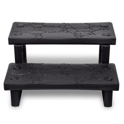 Trapp for badestamp/spa/badekar svart