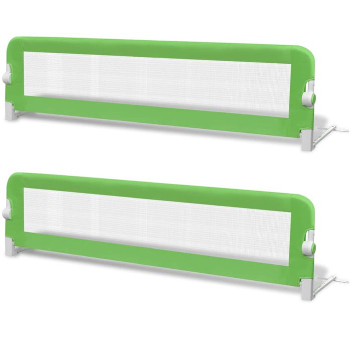 vidaXL Sengehester småbarn 2 stk grønn 150×42 cm