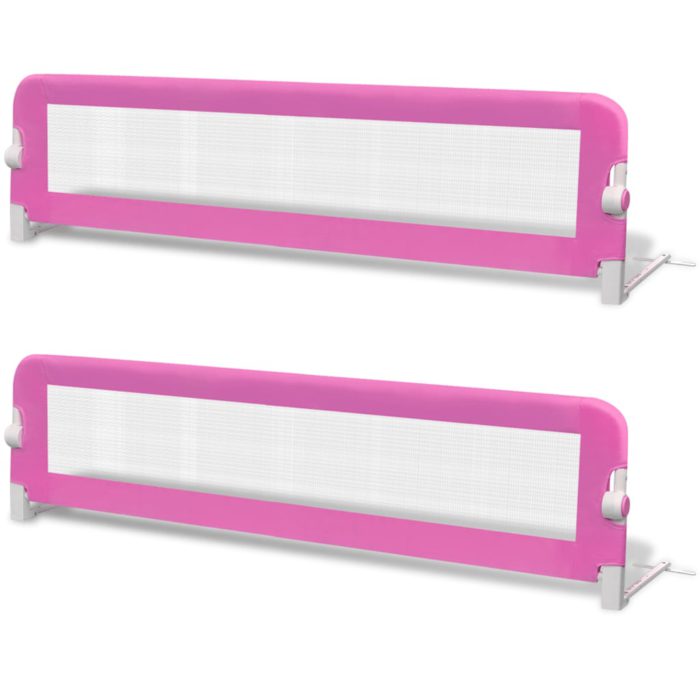 vidaXL Sengehester småbarn 2 stk rosa 150×42 cm