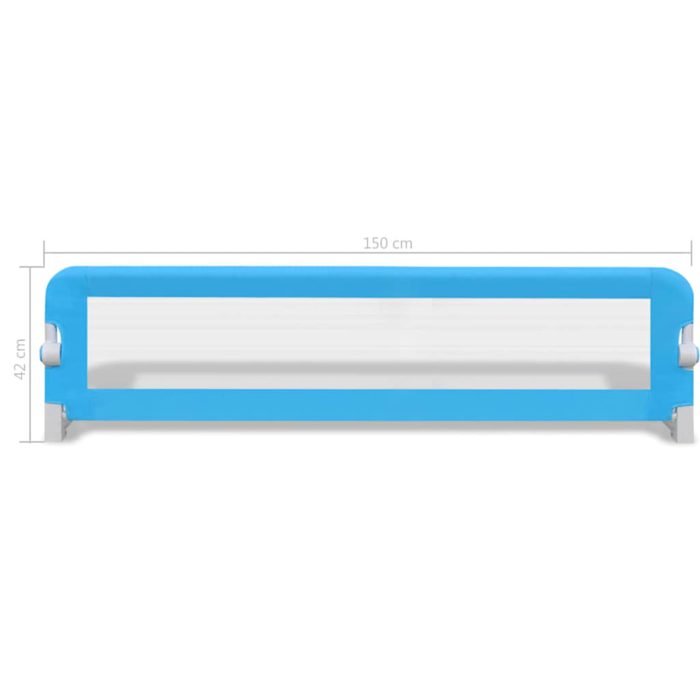 vidaXL Sengehester småbarn 2 stk blå 150×42 cm
