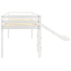 vidaXL Barneseng med sklie og stige furu 97×208 cm