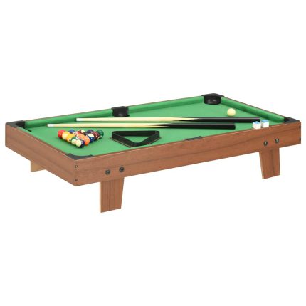 vidaXL Biljardbord mini 92x52x19 cm brun og grønn