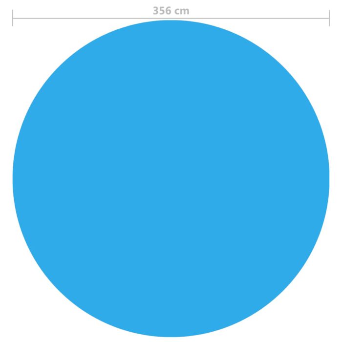 vidaXL Bassengtrekk blå 356 cm PE
