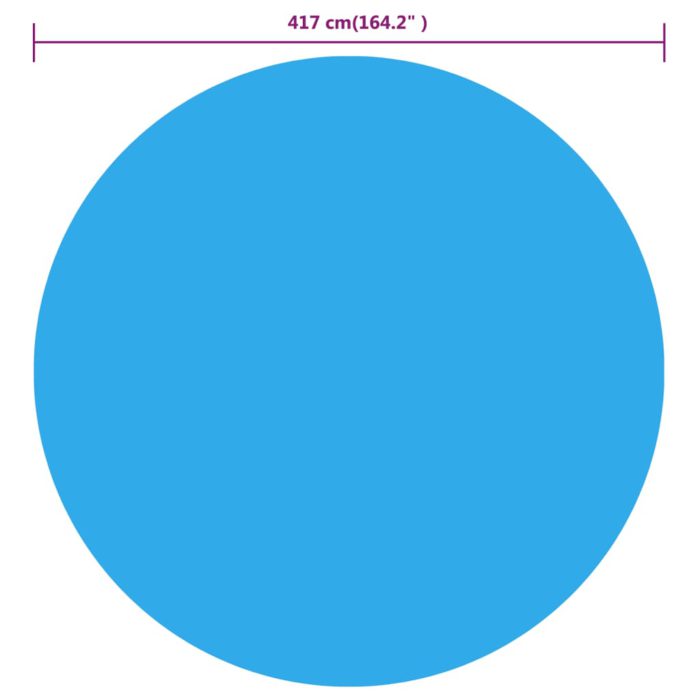 vidaXL Bassengtrekk blå 417 cm PE