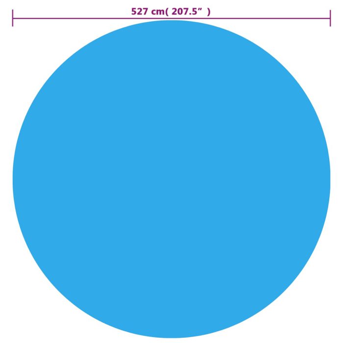 vidaXL Bassengtrekk blå 527 cm PE
