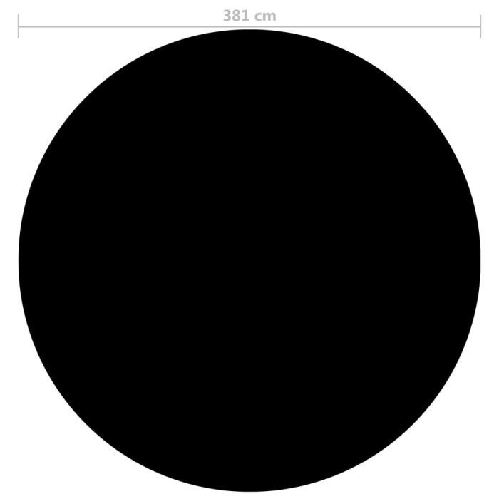 vidaXL Bassengtrekk svart 381 cm PE