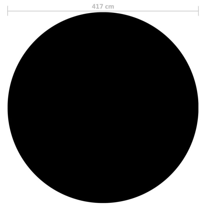 vidaXL Bassengtrekk svart 417 cm PE