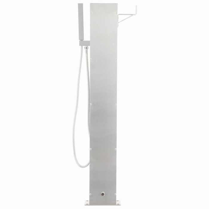vidaXL Hagesdusjkran 110 cm rustfritt stål