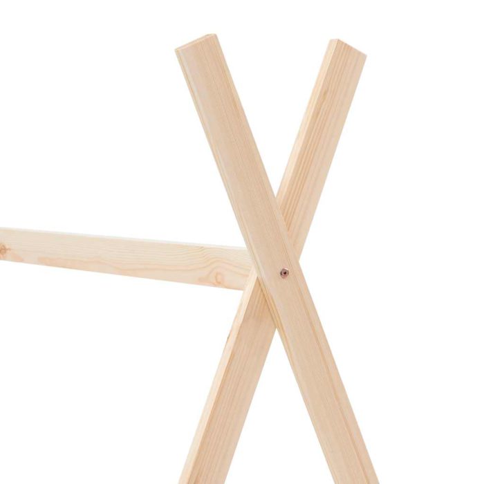vidaXL Sengeramme for barn heltre furu 90×200 cm