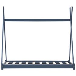 vidaXL Sengeramme for barn heltre furu grå 70×140 cm