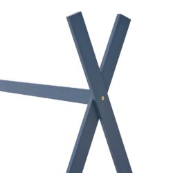 vidaXL Sengeramme for barn heltre furu grå 70×140 cm