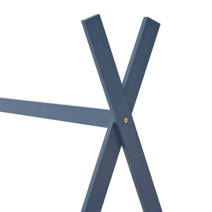 vidaXL Sengeramme for barn heltre furu grå 90×200 cm