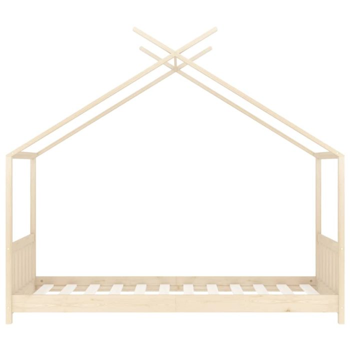 vidaXL Sengeramme for barn heltre furu 80×160 cm
