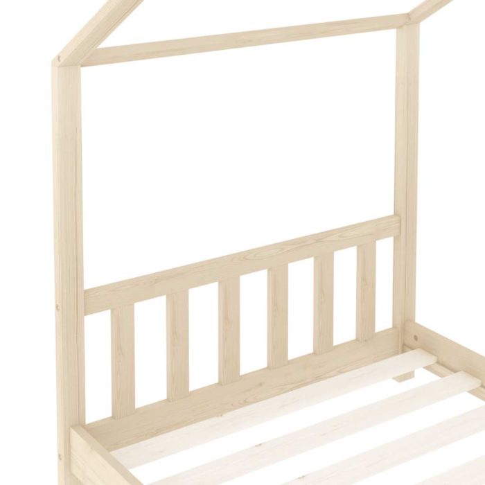 vidaXL Sengeramme for barn heltre furu 80×160 cm