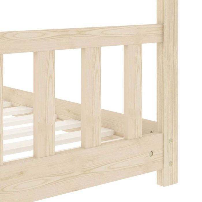 vidaXL Sengeramme for barn heltre furu 80×160 cm