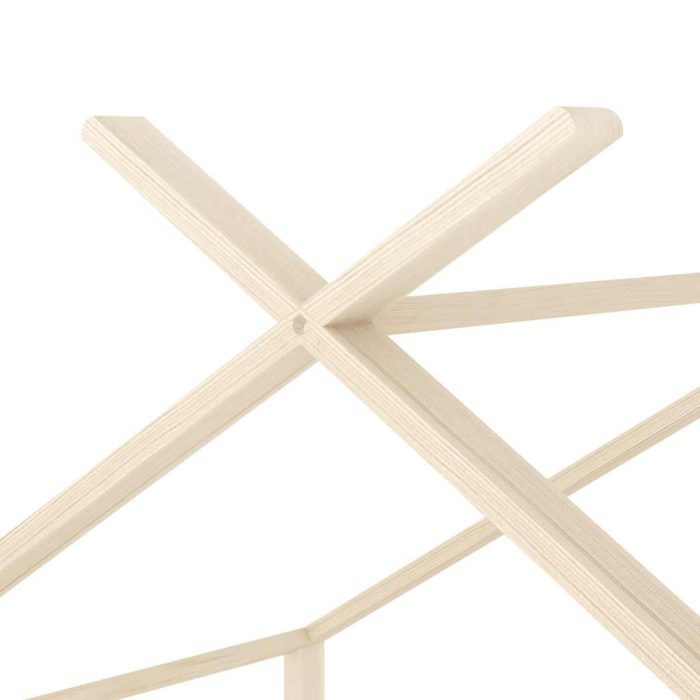 vidaXL Sengeramme for barn heltre furu 80×160 cm