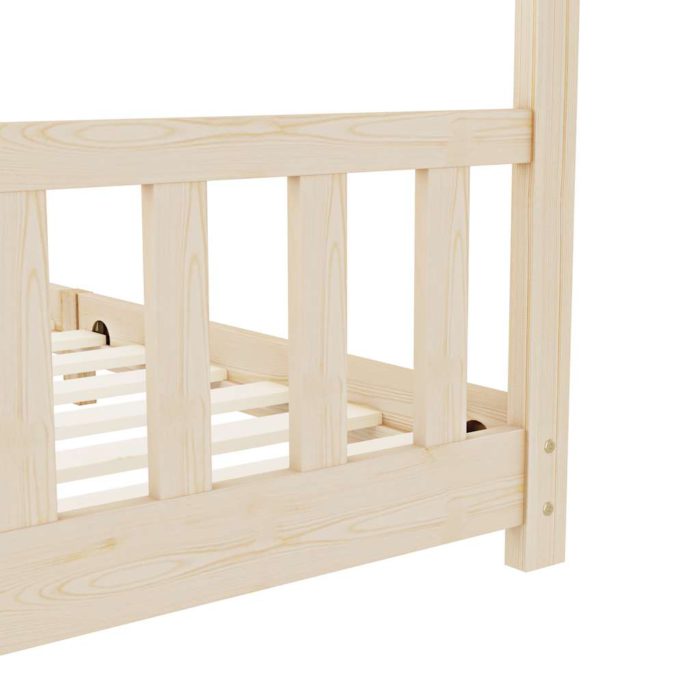 vidaXL Sengeramme for barn heltre furu 90×200 cm