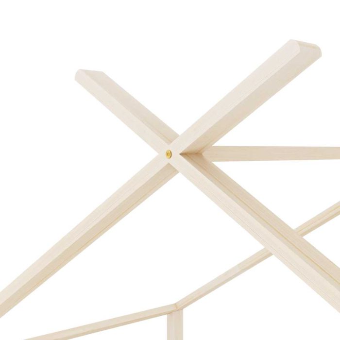 vidaXL Sengeramme for barn heltre furu 90×200 cm
