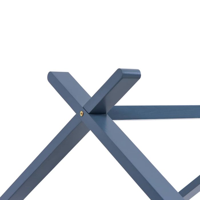 vidaXL Sengeramme for barn heltre furu grå 80×160 cm