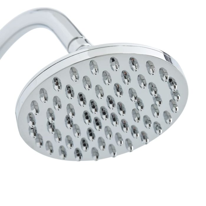 vidaXL Soloppvarmet dusj svart 214 cm 20 L