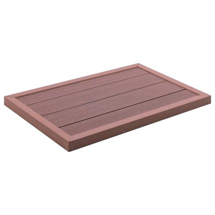 vidaXL Gulvelement for soldusj brun 101x63x5,5 cm WPC