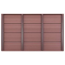vidaXL Gulvelement for soldusj brun 101x63x5,5 cm WPC