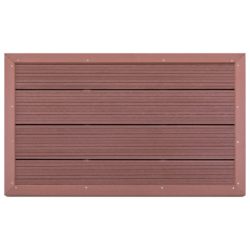 vidaXL Gulvelement for soldusj brun 101x63x5,5 cm WPC
