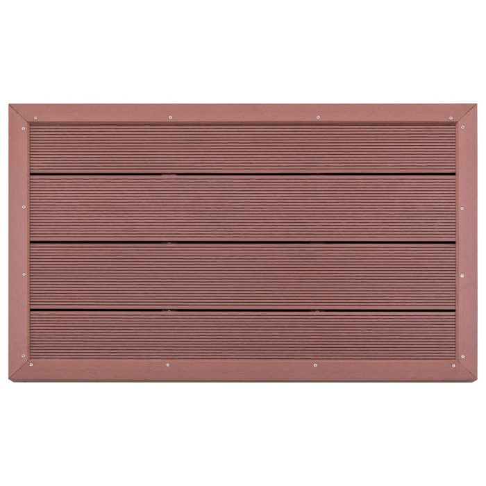 vidaXL Gulvelement for soldusj brun 101x63x5,5 cm WPC