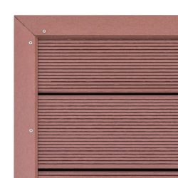 vidaXL Gulvelement for soldusj brun 101x63x5,5 cm WPC