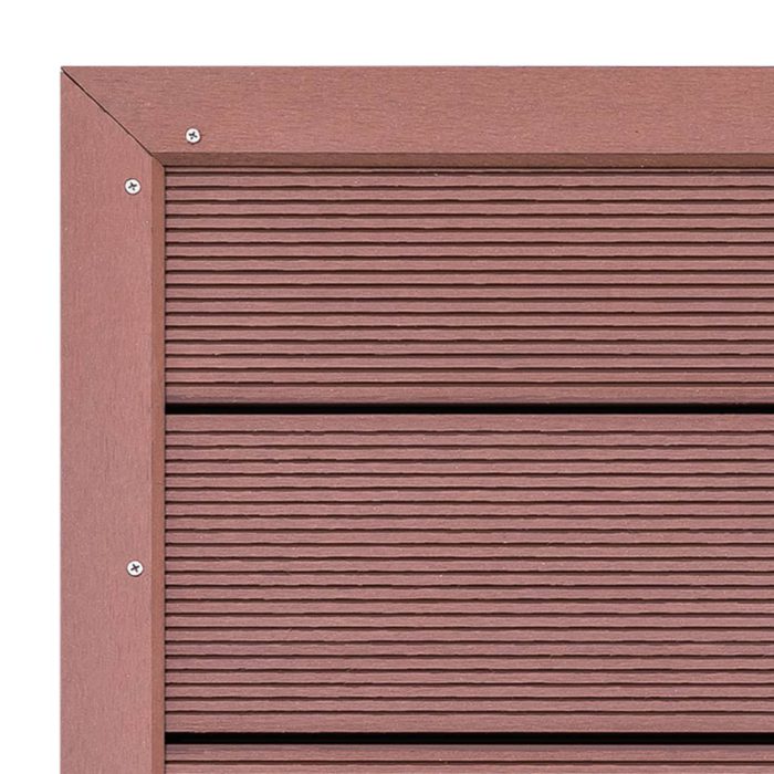 vidaXL Gulvelement for soldusj brun 101x63x5,5 cm WPC
