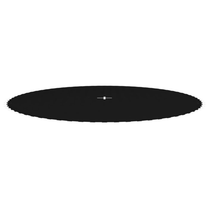 vidaXL Hoppematte stoff svart for 3,96 m rund trampoline
