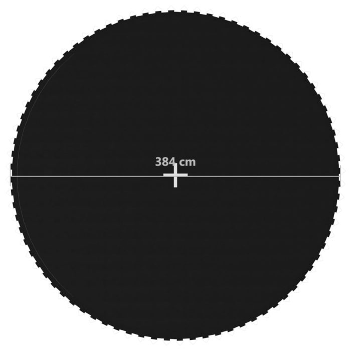 vidaXL Hoppematte stoff svart for 4,27 m rund trampoline
