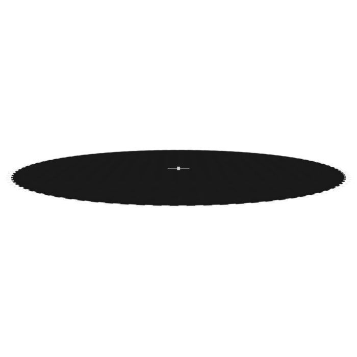 vidaXL Hoppematte stoff svart for 4,57 m rund trampoline