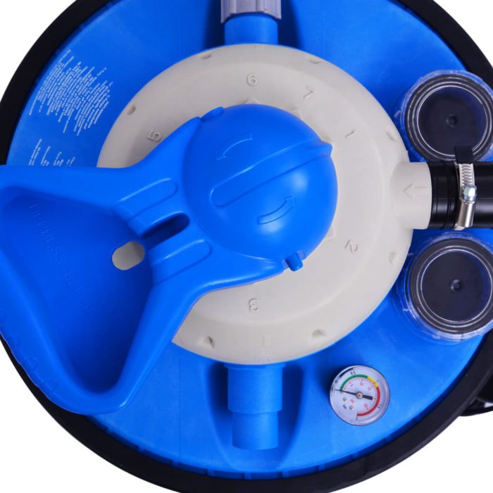 vidaXL Sandfilterpumpe med timer 550 W 50 L