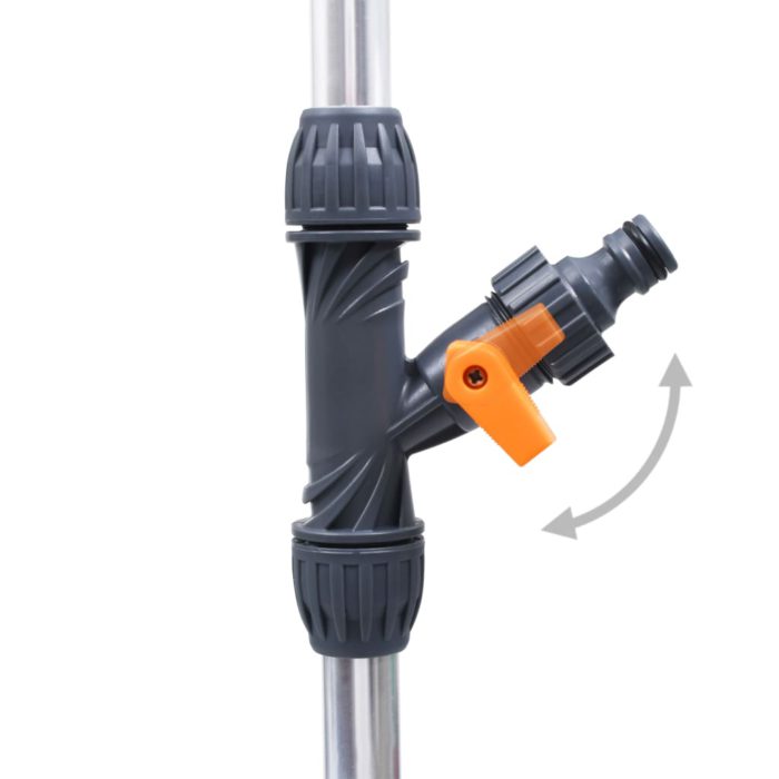 vidaXL Hagedusj med stativ 221 cm aluminium