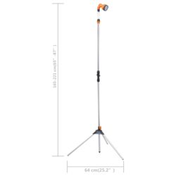 vidaXL Hagedusj med stativ 221 cm aluminium