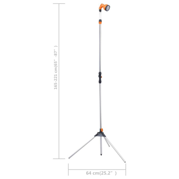 vidaXL Hagedusj med stativ 221 cm aluminium