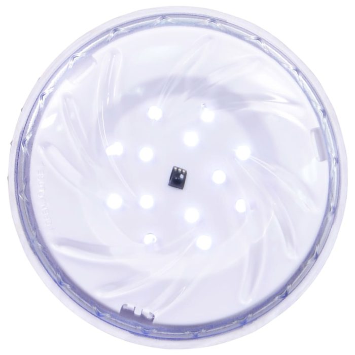 vidaXL Nedsenkbar flytende LED-bassenglampe med fjernkontroll hvit
