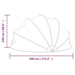 vidaXL Bassengtelt 440×220 cm