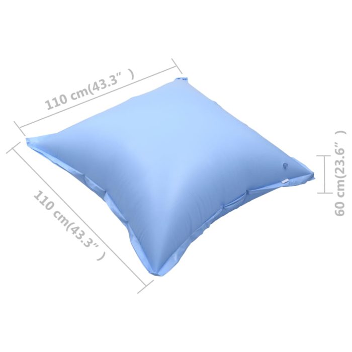 vidaXL Oppblåsbare puter for bassengtrekk 10 stk PVC
