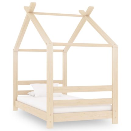 vidaXL Sengeramme barn heltre furu 70×140 cm