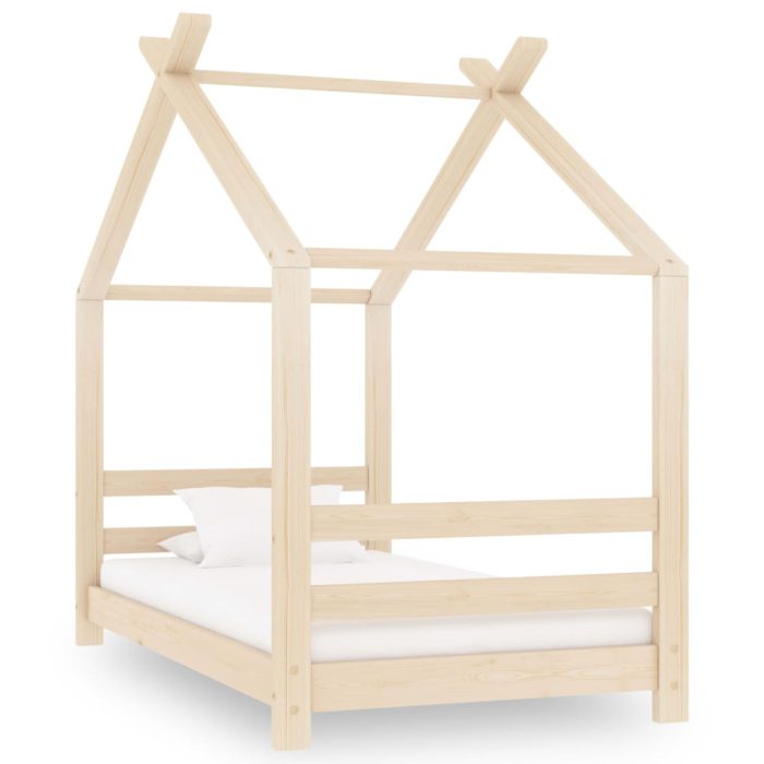 vidaXL Sengeramme barn heltre furu 70×140 cm