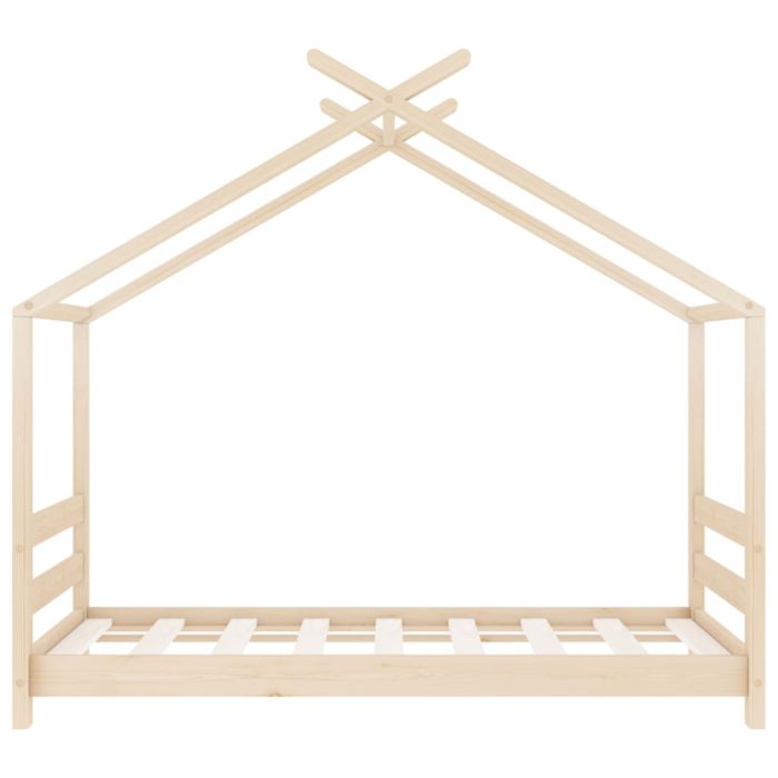 vidaXL Sengeramme barn heltre furu 70×140 cm