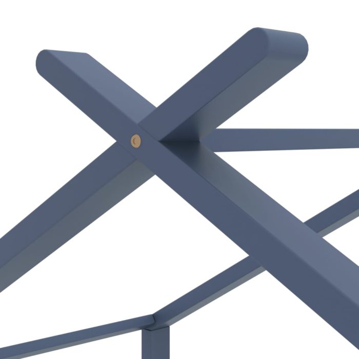 vidaXL Sengeramme for barn heltre furu grå 80×160 cm
