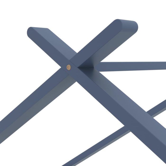 vidaXL Sengeramme for barn heltre furu grå 90×200 cm