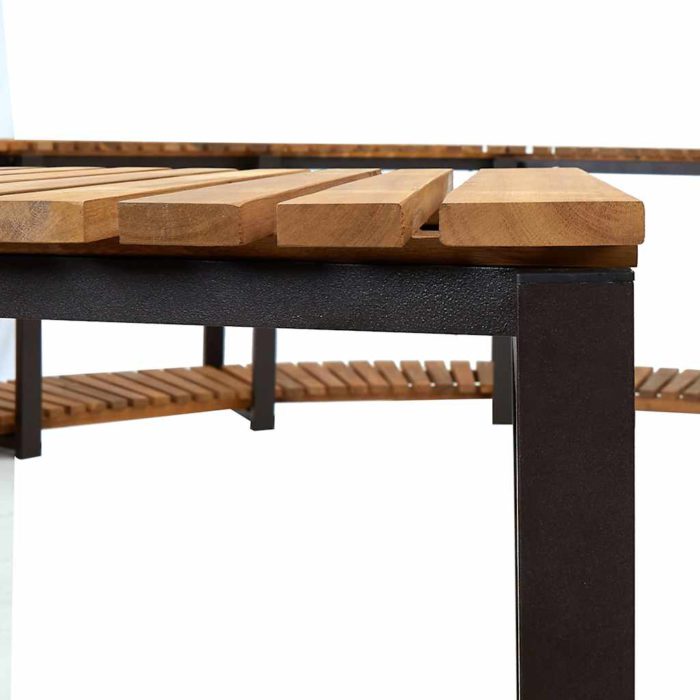 vidaXL Bassengkant 273×53 cm heltre akasie