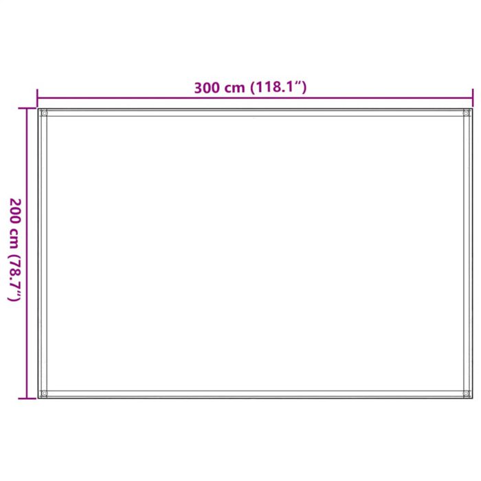 vidaXL Teltteppe 200×300 cm antrasitt