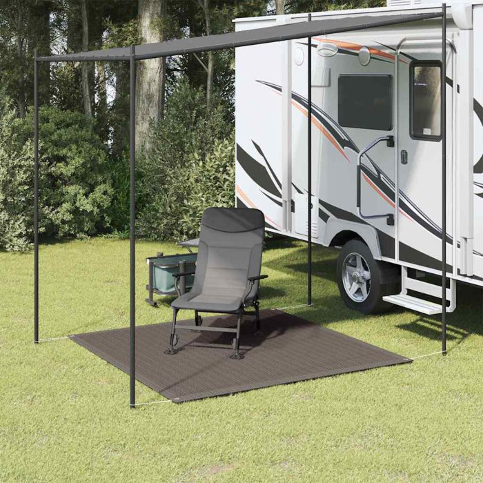 vidaXL Teltteppe 250×250 cm antrasitt HDPE