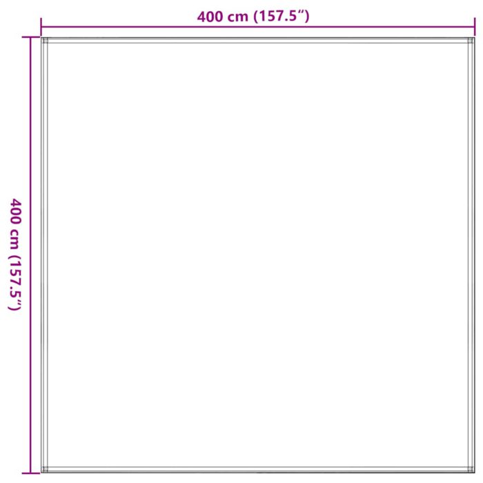 vidaXL Teltteppe 400×400 cm antrasitt